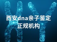 西安dna亲子鉴定正规机构