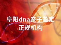 阜阳dna亲子鉴定正规机构