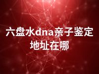 六盘水dna亲子鉴定地址在哪