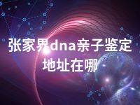 张家界dna亲子鉴定地址在哪