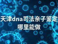 天津dna司法亲子鉴定哪里能做