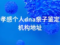 孝感个人dna亲子鉴定机构地址