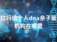 克拉玛依个人dna亲子鉴定机构在哪里