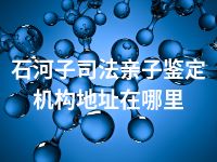 石河子司法亲子鉴定机构地址在哪里