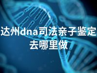 达州dna司法亲子鉴定去哪里做