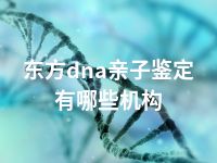 东方dna亲子鉴定有哪些机构