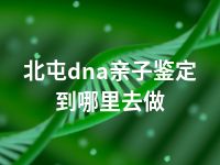 北屯dna亲子鉴定到哪里去做