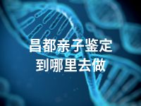 昌都亲子鉴定到哪里去做