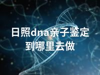 日照dna亲子鉴定到哪里去做