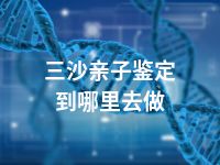 三沙亲子鉴定到哪里去做