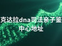 可克达拉dna司法亲子鉴定中心地址