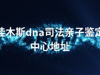 佳木斯dna司法亲子鉴定中心地址