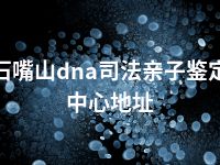 石嘴山dna司法亲子鉴定中心地址