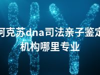 阿克苏dna司法亲子鉴定机构哪里专业