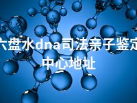 六盘水dna司法亲子鉴定中心地址