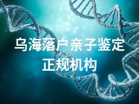 乌海落户亲子鉴定正规机构