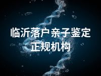 临沂落户亲子鉴定正规机构