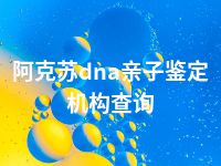 阿克苏dna亲子鉴定机构查询