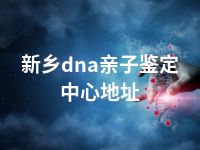 新乡dna亲子鉴定中心地址