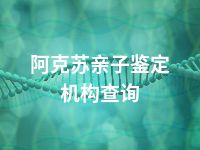 阿克苏亲子鉴定机构查询