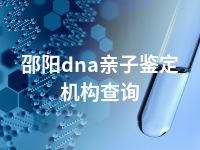 邵阳dna亲子鉴定机构查询