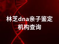 林芝dna亲子鉴定机构查询