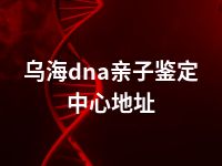 乌海dna亲子鉴定中心地址