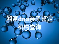 湘潭dna亲子鉴定机构查询