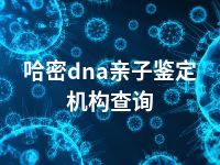 哈密dna亲子鉴定机构查询