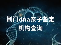 荆门dna亲子鉴定机构查询