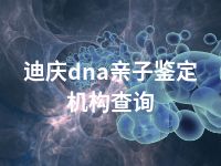 迪庆dna亲子鉴定机构查询