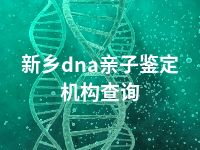 新乡dna亲子鉴定机构查询