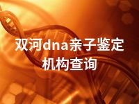 双河dna亲子鉴定机构查询