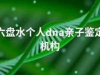 六盘水个人dna亲子鉴定机构