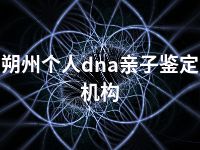 朔州个人dna亲子鉴定机构