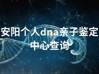 安阳个人dna亲子鉴定中心查询