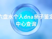 六盘水个人dna亲子鉴定中心查询