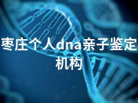 枣庄个人dna亲子鉴定机构