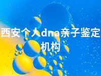 西安个人dna亲子鉴定机构