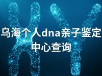 乌海个人dna亲子鉴定中心查询