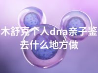 图木舒克个人dna亲子鉴定去什么地方做