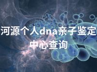 河源个人dna亲子鉴定中心查询