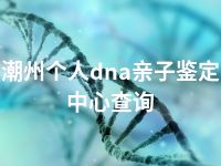 潮州个人dna亲子鉴定中心查询