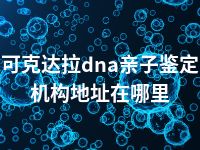 可克达拉dna亲子鉴定机构地址在哪里