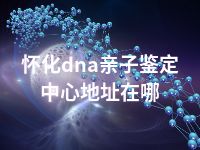 怀化dna亲子鉴定中心地址在哪