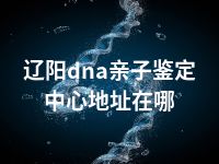 辽阳dna亲子鉴定中心地址在哪