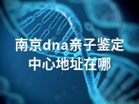 南京dna亲子鉴定中心地址在哪