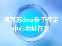 阿克苏dna亲子鉴定中心地址在哪