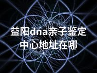 益阳dna亲子鉴定中心地址在哪