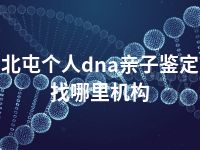 北屯个人dna亲子鉴定找哪里机构